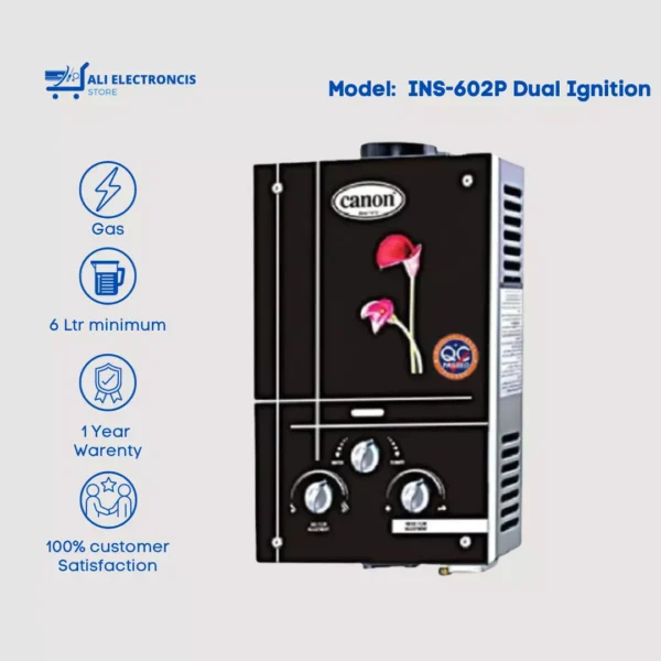 Canon INS-602 Dual Ignition Instant Gas Geyser